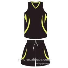 OEM \ ODM Atacado personalizado malha de basquete de basquete respirável Jersey Sublimação Completa Reversível uniforme de Basquete